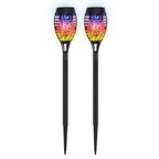 Solar Flame Torch Lights - Waterproof Outdoor Garden Decoration - 5 Color Options