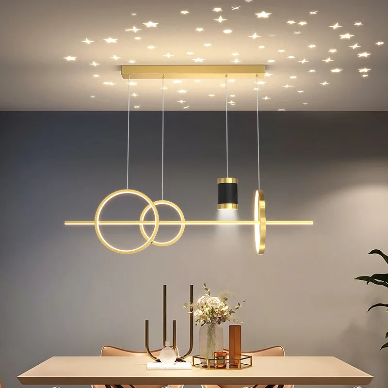 Starry Pendant Light: Modern Luxury Dining Room Chandelier Lighting