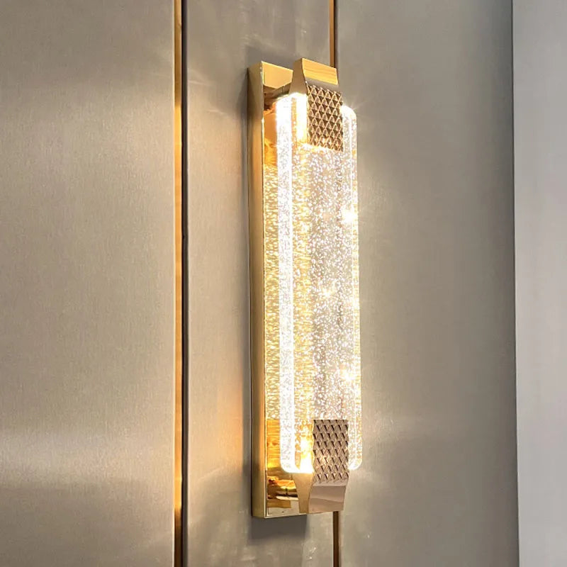 Modern Gold Black LED Wall Lamp for Bedroom Living Room Decoration