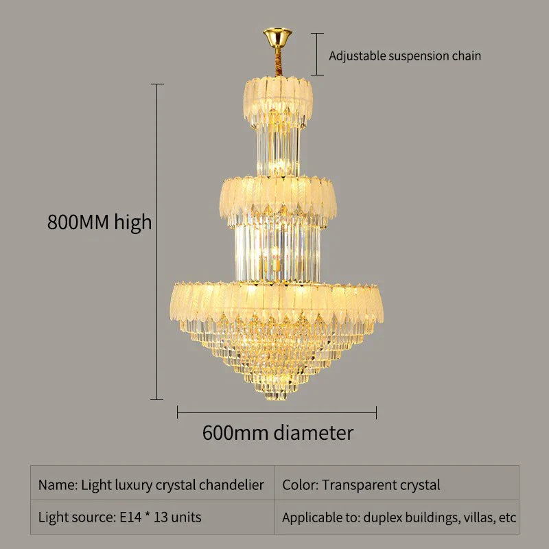 Modern Luxury Chandelier for Living Room in Duplex Building & Hotels