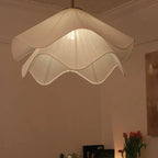 Petal Chandelier Light: Modern Fabric Ceiling Pendant for Bedroom, Living Room, Dining Room