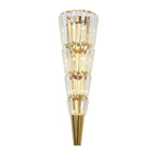 Crystal Torch Wall Lamp: Modern Light Luxury for Living Room, Bedroom, Study, Restaurant.