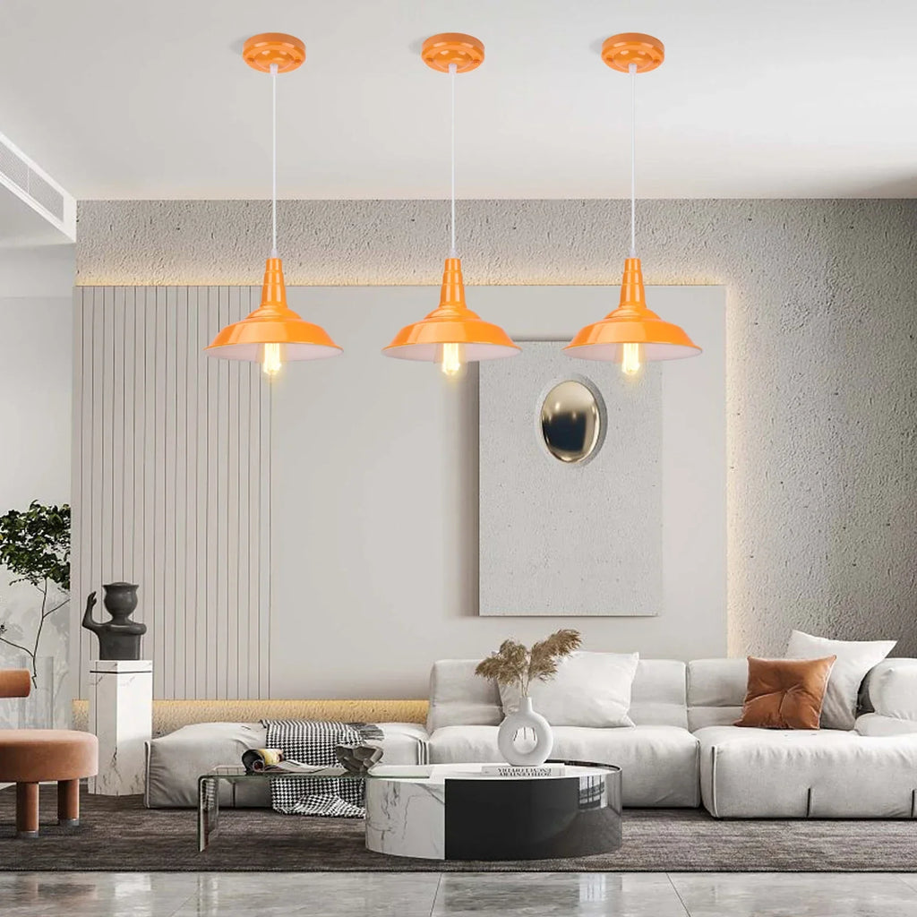 Industrial Pendant Lamp: Modern Retro Loft Chandelier for Kitchen, Living Room.
