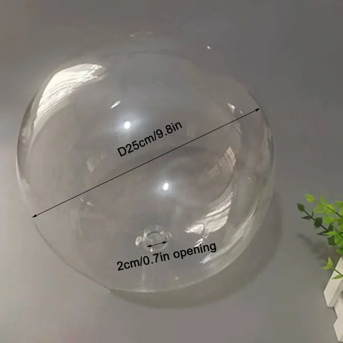 Clear Glass Pendant Lamp Shade with 2.2cm Thread for Chandeliers & Hanging Lights