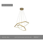 Modern Luxury Hexagon LED Pendant Chandelier for Living Room and Bedroom