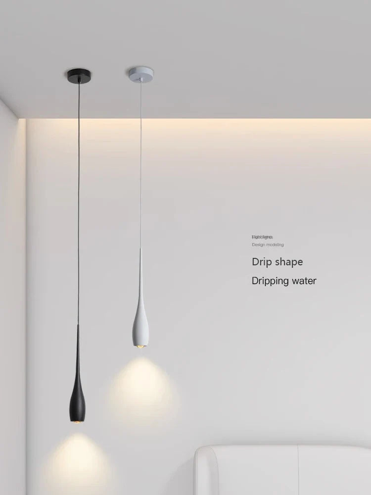 Long Tube LED Pendant Light for Bedside, Dining Room, Bar - Modern Minimalist Design