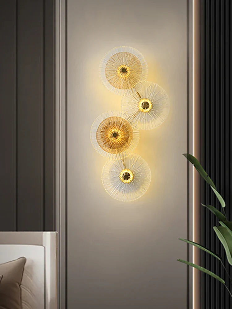 Modern Round LED Wall Lamp Luxury Design Indoor Lighting Fixture
