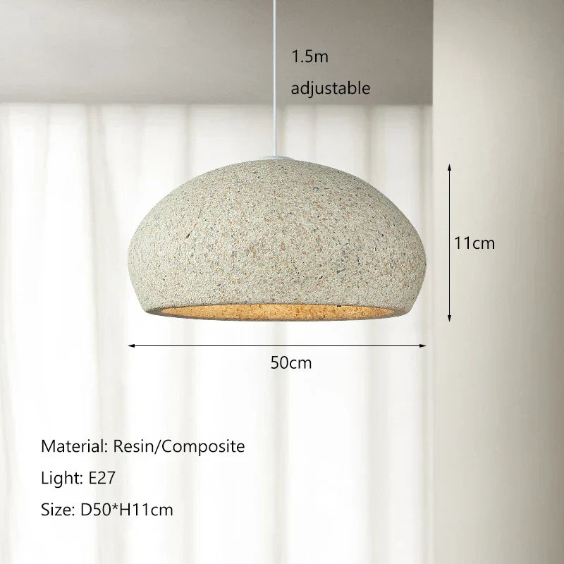 Nordic Minimalist Wabi-Sabi Wind LED Pendant Lights for Dining Room and Bar