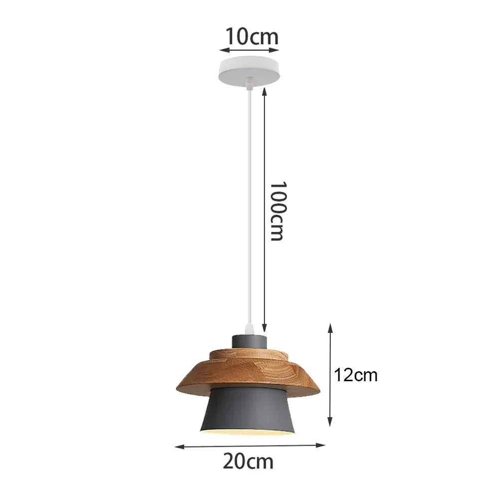 LED E27 Pendant Light: Modern Nordic Industrial Hanging Lamp for Home Decor