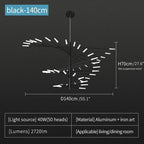 Fireworks LED Chandelier Light for Indoor Living Dining Bedroom Hall Decor