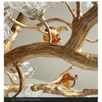 Copper Branch Pendant Chandelier for Luxury Living Room & Restaurant