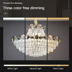 Crystal Light Luxury Chandelier for Living Room Dining Bedroom