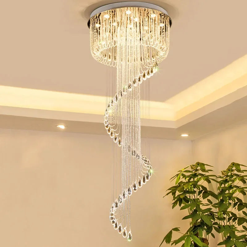 Double Spiral Staircase Chandelier for Modern Home Decoration