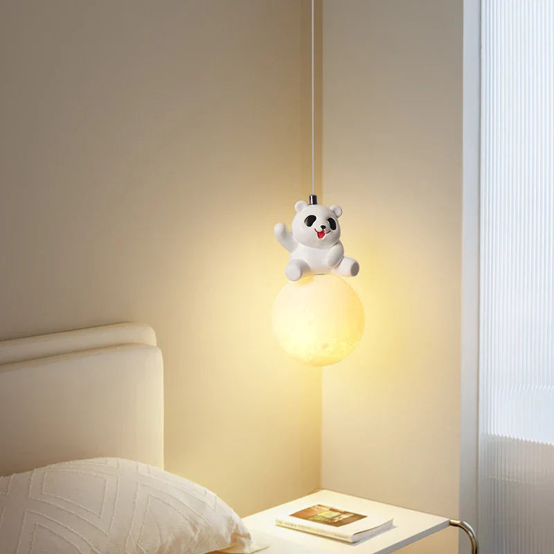 Bear Bedroom Wall Lamp: Modern Chandelier for Living Room, Study & Dining Room