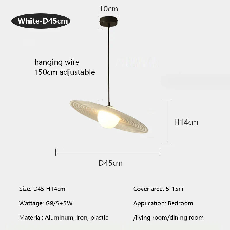 Minimalist Water Ripple LED Chandelier for Home, Restaurant, and Bar