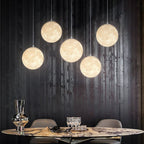 Moon Medal LED Pendant Light – Modern Indoor Hanging Lamp for Home Decor