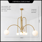 Modern Iron Glass Pendant Chandelier for Home Décor