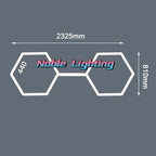 Hexagon LED Garage Ceiling Light for Auto Body Repair Workshop