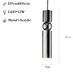 Modern Nordic Villa GU10 Pendant Lights Gold/Chrome/Black Metal Indoor Fixtures