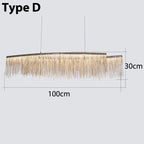 Retro Hanging Chain Chandelier for Restaurant Decor