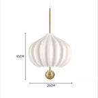 White Glass Chandelier for Dining, Kitchen, Bedroom & Exhibition Hall in Post-Modern Hotel