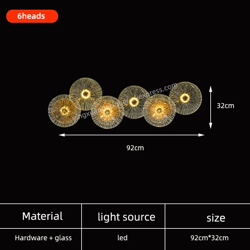 Modern Round LED Wall Lamp Luxury Design Indoor Lighting Fixture