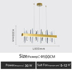 Luxury Crystal Dimmable Round Chandelier - Glossy LED Lighting