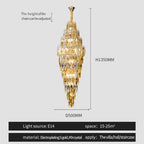 Crystal Chandelier for Luxe Modern European Villa Decor