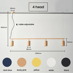 Nordic Macaron Led Chandelier Dining Pendant Lights for Living Room and Bar