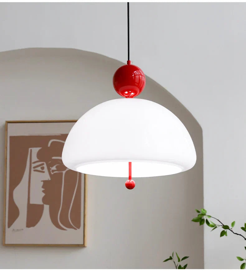 Modern Bauhaus Glass Pendant Lamp for Restaurant, Bedroom, Study and Coffee Shop