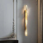 Crystal Gold Wall Lamp Dimmable Steel Sconces Luxury Indoor Light Fixture