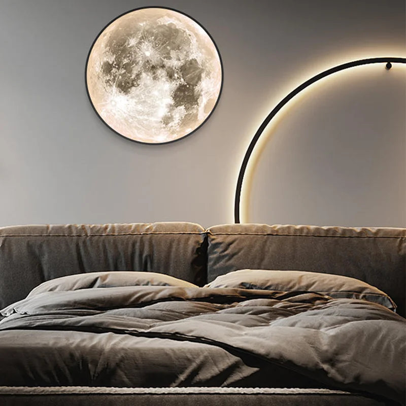 MoonGlow LED Wall Light for Bedroom & Living Room Decor