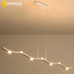 LED Wave Pendant Light for Office Dining Living Room Decor