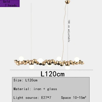 LED Caterpillar Chandelier: Stylish Long Pendant Lamp for Living Room, Restaurant, Hotel