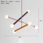 Colorful Chandelier Art Deco Lighting for Dining Room, Parlor, Bedroom, Shop