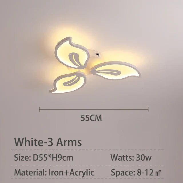 Modern LED Ceiling Light for Living Room, Bedroom, Study Room - Acrylic Chandelier Lamp Fixtures