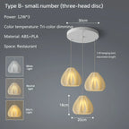 Modern 3D Print Ceiling Chandelier for Living Room & Restaurant Dining Décor