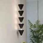 Tapered Cone Pendant Lamp - Modern Bedroom Chandelier for Stylish Corridor and Living Room