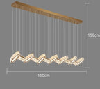 Crystal Chandelier Stair Pendant Lamp Living Room Interior Lighting