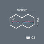 Honeycomb Hexagon LED Ceiling Light for Hair Salon & Auto Detailing