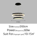 LED Chandelier Pendant Light with Remote Control for Home Decor