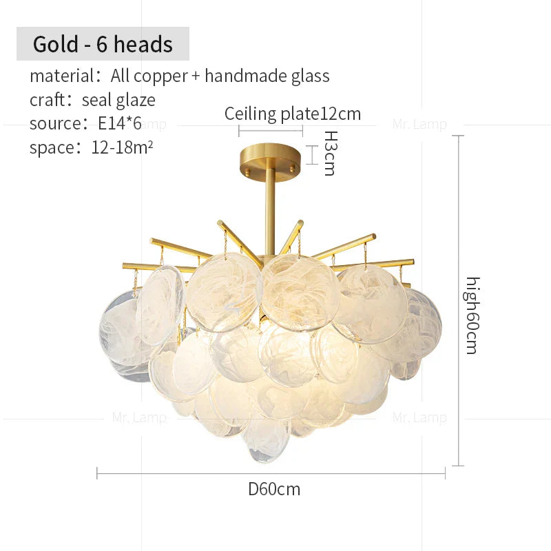 Modern Luxury Black Gold Chandelier for Living Room and Restaurant