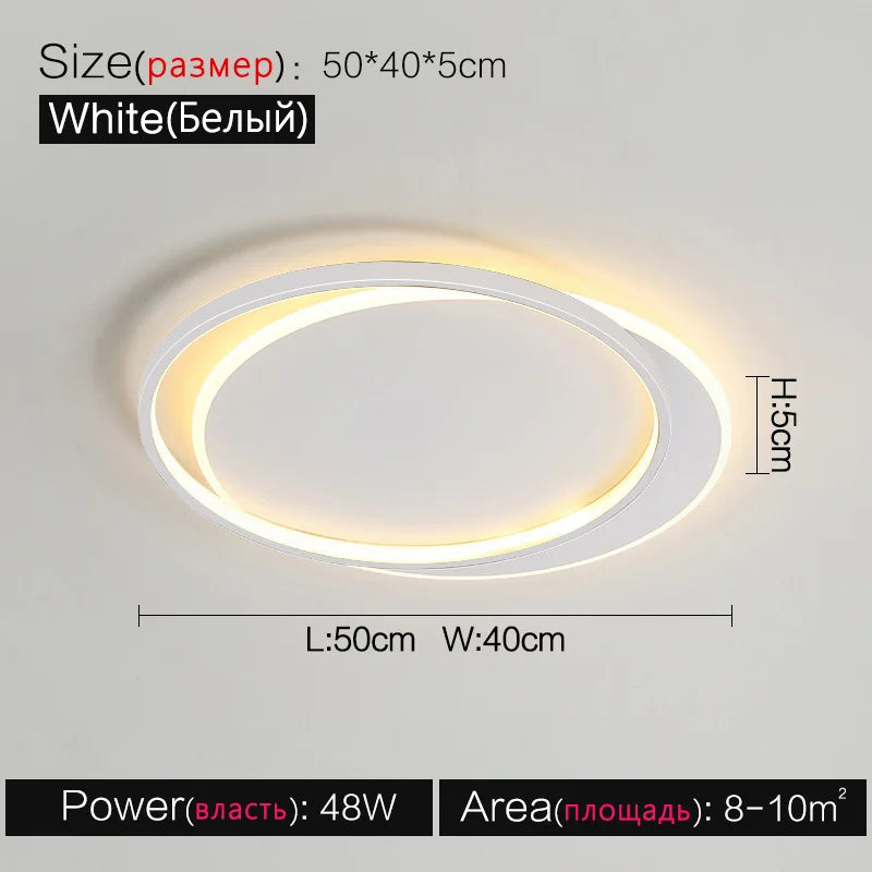 LED Ceiling Lamp Set - Modern Minimalist Nordic Bedroom Living Room Lighting