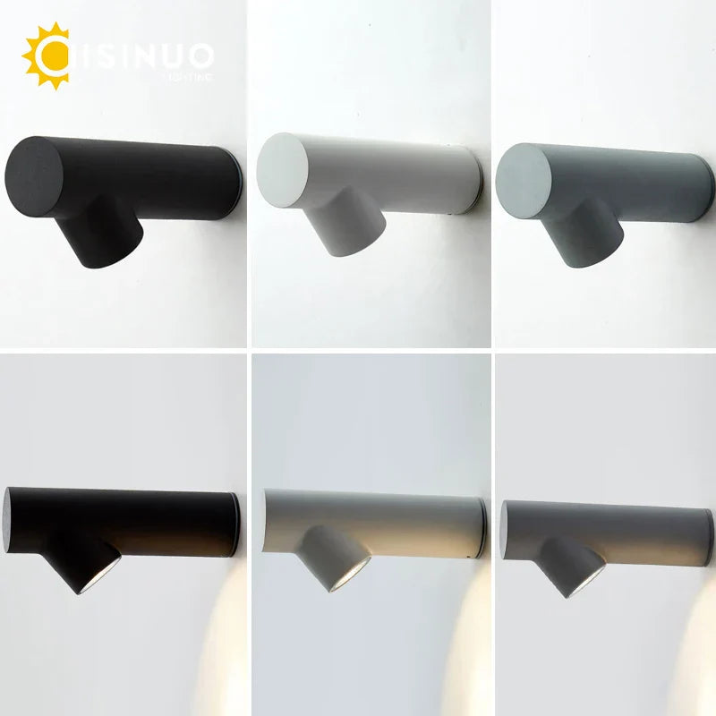 LED Wall Sconce: Aluminum Creative Indoor Outdoor Lamp for Living Room Bathroom