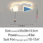 Modern Kids Room Ceiling Chandelier for Bedroom Study Living Room Lighting Fixtures