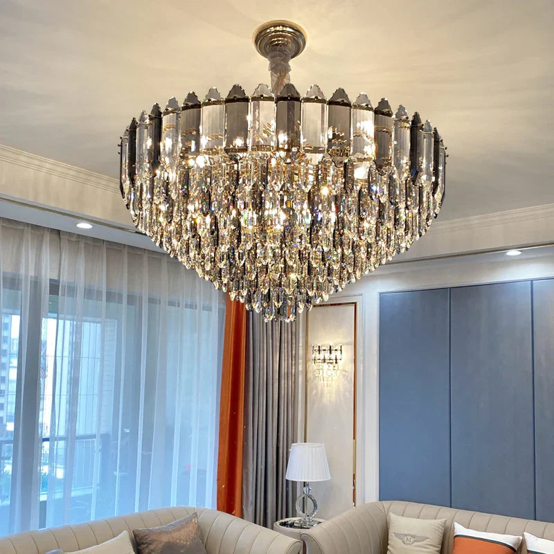 Crystal Chandelier: Post Modern Luxury Light for Living Room, Bedroom, Kitchen & Dining Room