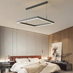 Nordic Minimalist LED Square Chandelier for Living Dining Bedroom - Luster Lighting