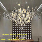 Ceramic Petal Hanging Chandelier - Elegant Décor for Hotel, Restaurant, and Home