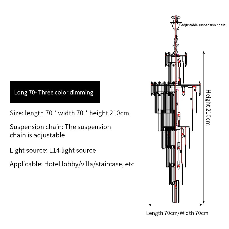Crystal Chandelier: Elegant Light Fixture for Luxury Interiors
