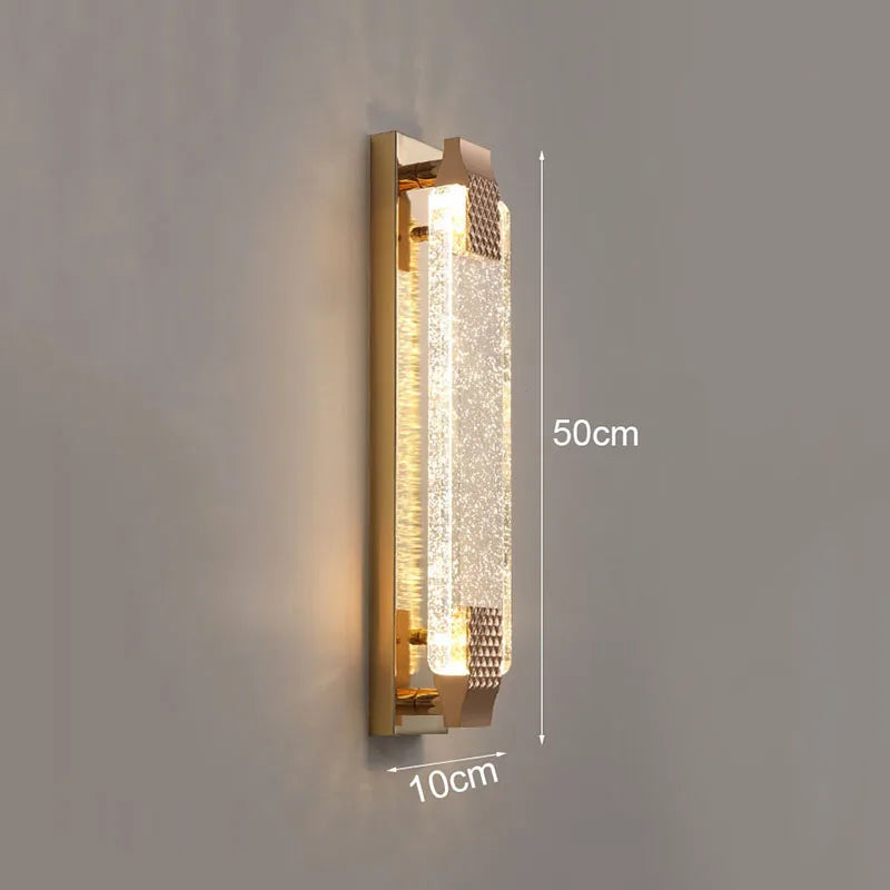 Modern Gold Black LED Wall Lamp for Bedroom Living Room Decoration